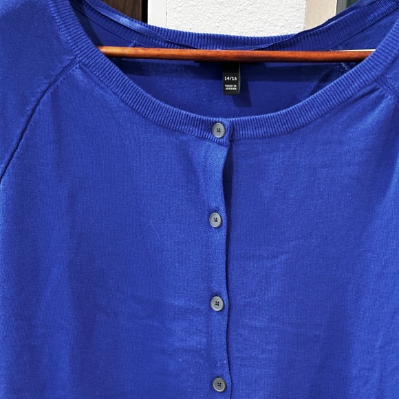 Lane Bryant Cardigan - Blue Size 14/16 - Picture 3 of 7